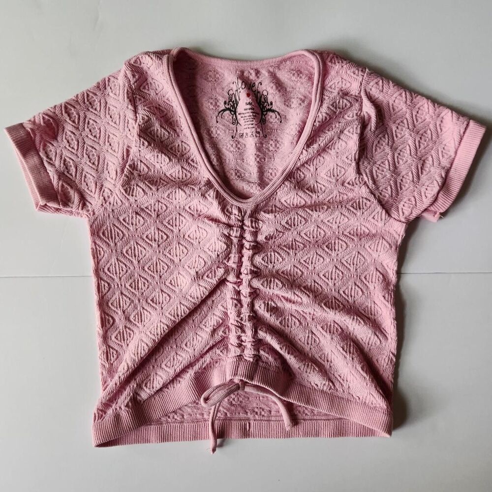 Lover Women's Pink Crop-top
